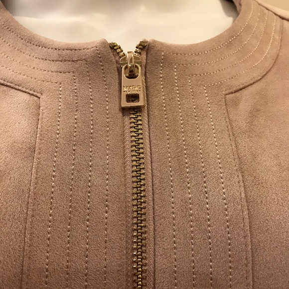 Marc New York Faux Suede Jacket Blush Taupe - Picture 6 of 14